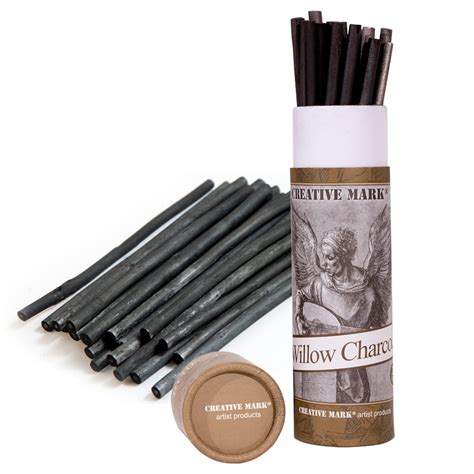 Creative Mark Willow Charcoal Thin Sticks Box Of 25