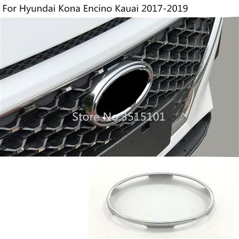 Car Abs Chrome Trim Front Sign Decorative Mark Grid Grill Grille Around