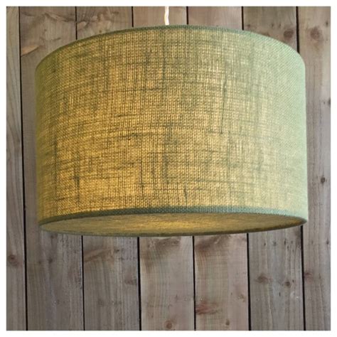 Green Hessian Ceiling Shade And Hessian Diffuser Etsy Uk