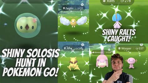 Shiny Solosis Hunt Shiny Ralts And More Caught In Pokemon Go Youtube