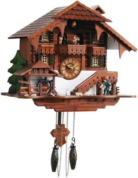 Kassel Large Cuckoo Clock With Multiple Moving Facets Uk