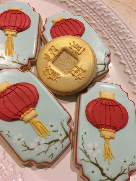 In china, chinese new year is known as chūnjié (春节), or spring festival. 12 Framed Chinese Lantern Cookie Favors Chinese Wedding | Etsy in 2021 | Chinese new year ...
