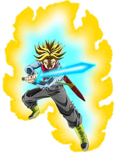 Future Trunks Super Saiyan Rage With Spirit Sword Personajes De