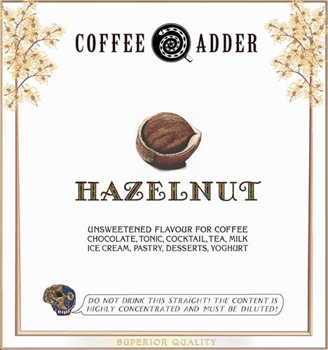 Unsweetened Hazelnut Coffee Syrup Made In Sweden