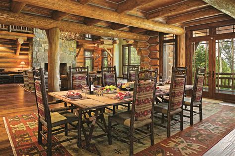 Designing A Beautiful Log Home Dining Space