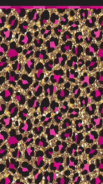Leopard Gold Animal Wallpapers Background Pink Backgrounds