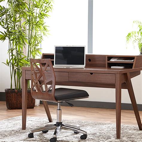 Saarinen executive armless chair with wooden legs. Sophia Office Chair Armless By EuroStyle ...