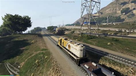 Gta 5 Train Mod And Train Crash Youtube