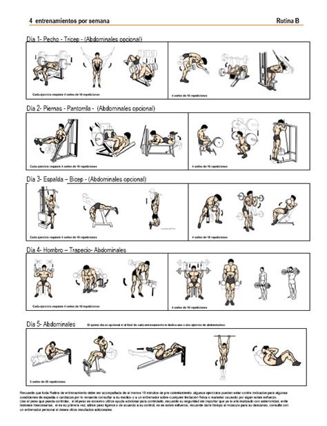 Las Mejores Rutinas Para El Gimnasio Hecho Por Tu Salud