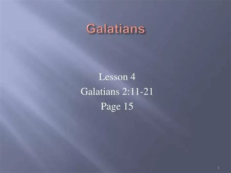 PPT Galatians PowerPoint Presentation Free Download ID