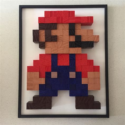 I Made This 8 Bit Super Mario Pixel Art What Do You Guys Think