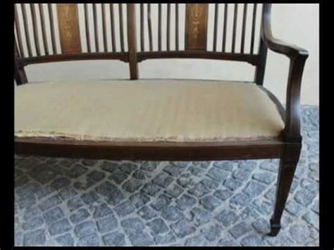 Divanetto thonet due posti realizzato in massello di frassino. Divanetto 2 Posti Antico : Antico Divano Divanetto A Barca ...