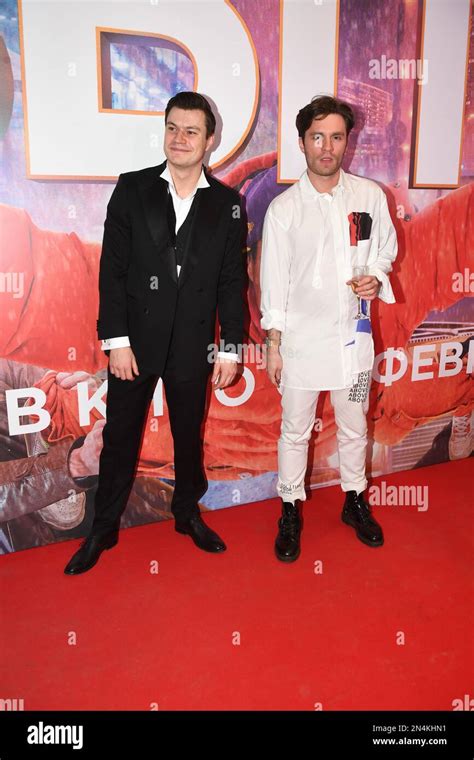 moscow actors oleg gaas at the left at a premiere of the adventure comedy be at caro 11