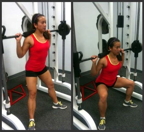Smith Machine Box Squats Glutes Workout Fit Girl Motivation Smith
