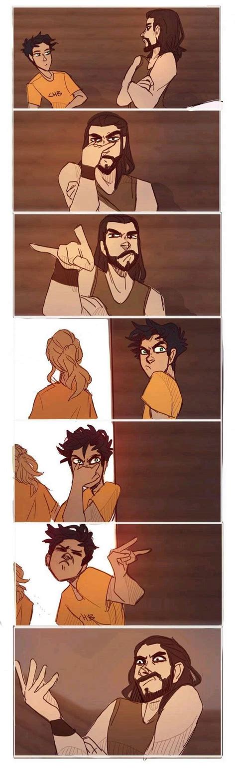 demigods and gods react to demigodly posts 7 ares and twister percy jackson comics percy