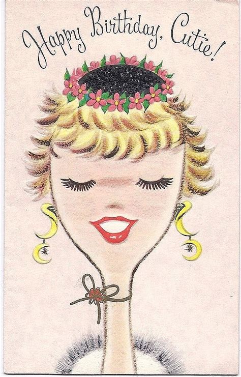 1960s Birthday Card Vintage Birthday Pinterest