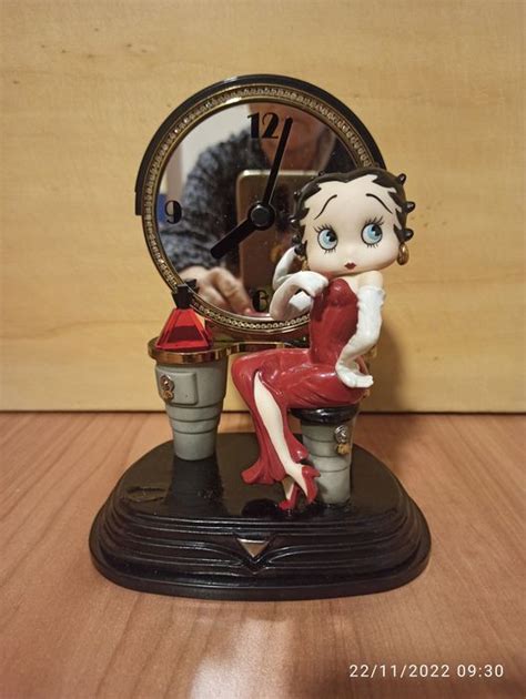 Rare Betty Boop Figurine With Clock From Franklin Mint Catawiki