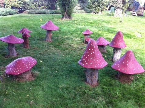 23 DIY Garden Mushrooms Design To Increase Your Backyard Design