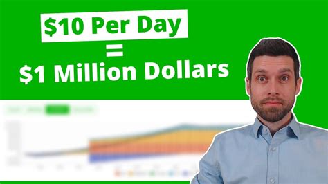 balancing spending vs saving how 10 per day can turn into 1 million dollars youtube