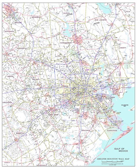 Greater Houston Area Zip Code Map