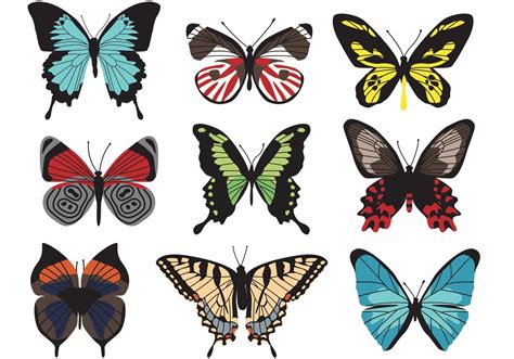 Set Of Nine Vector Butterflies Hope You Can Use These In Your Work