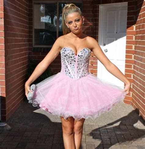 Pink Sexy Short Homecoming Dresses 2016 Tulle Beaded Semi Formal 8th Grade Prom Girls Dress