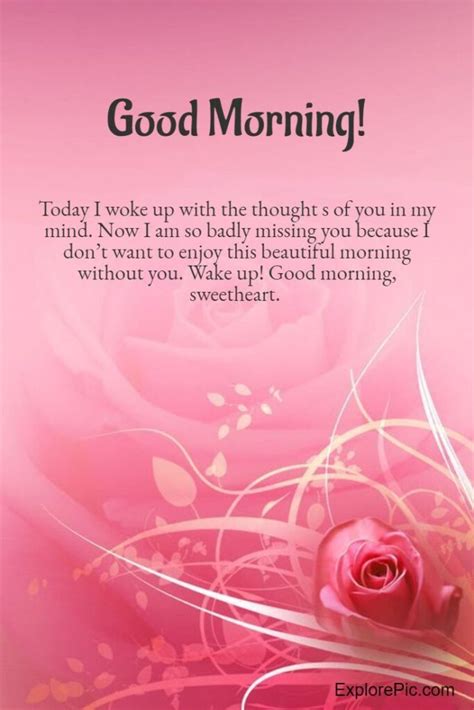 60 Good Morning Quotes For Love Images Romantic Wishes Explorepic