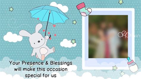 Animated Baby Shower Invitation Video Cute Baby Shower Whatsapp