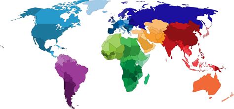 Carte Du Monde Complète Avec Tous Les Pays 13893528 Png