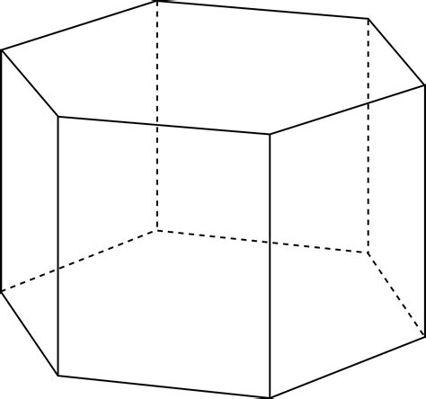 Prisma Hexagonal Vertices Arestas E Faces