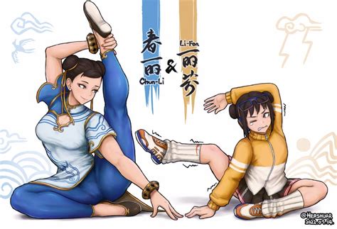 Chun Li And Li Fen Street Fighter And More Drawn By Hershuar Danbooru