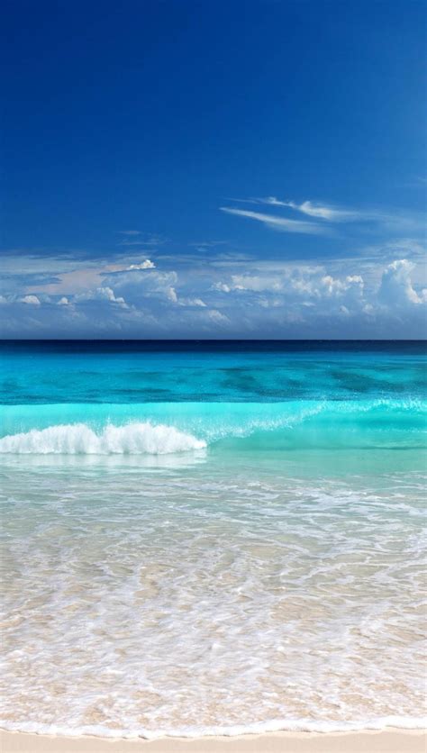 Download Iphone 7 Beach Waves Wallpaper