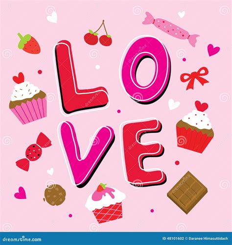Valentine Love Sweetheart Cute Cartoon Vector Stock Vector