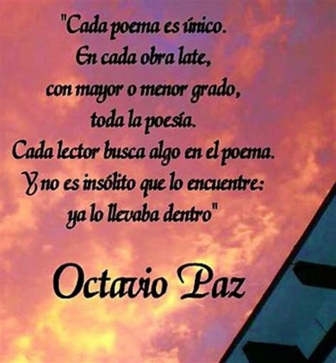 Octavio Paz Palabras célebres Paz Poemas