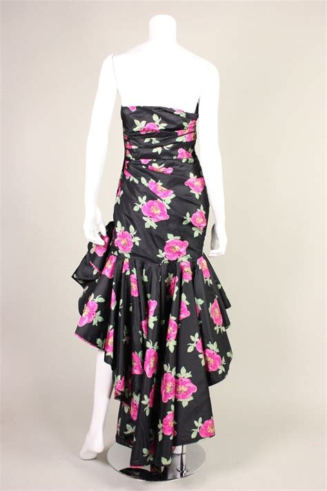 1980s Ungaro Floral Evening Dress For Sale At 1stdibs
