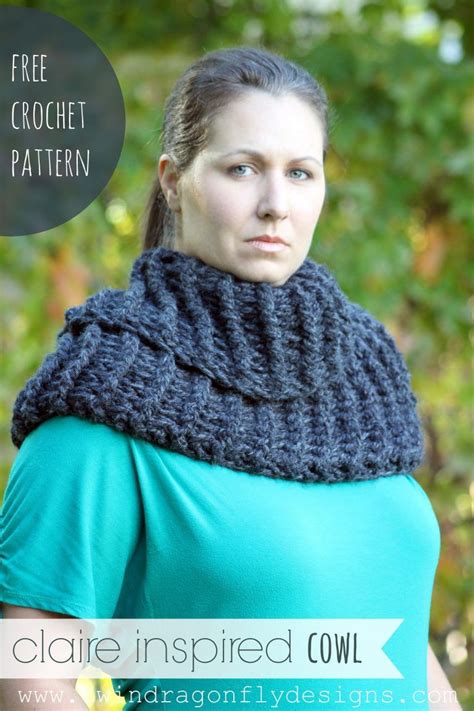 Outlander Claire Inspired Cowl Free Crochet Pattern Inspiration