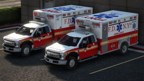 Fdny Ems Rescue Medics Ford F 550 Ambulance Skin Modification Universe
