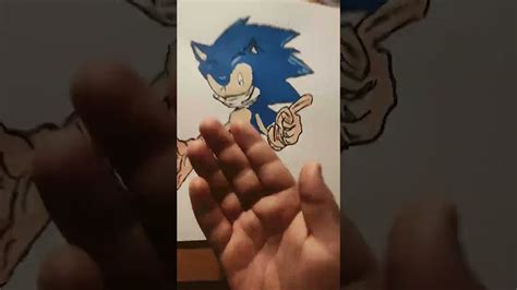 Drawing Sonic With Posca Markers Pt2 Youtube