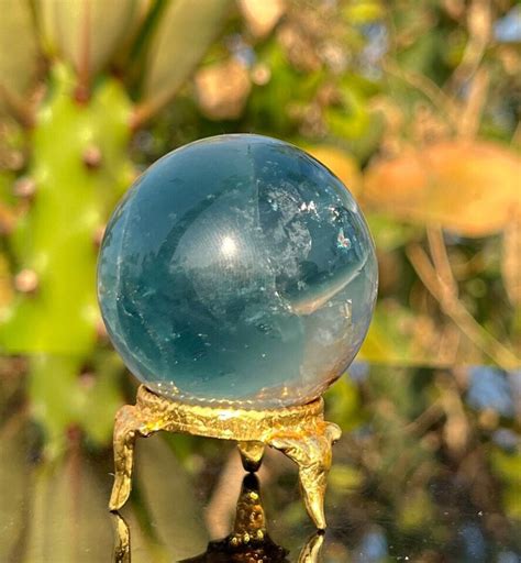 Beautiful 45mm Green Fluorite Sphere Crystal Fluorite Natural
