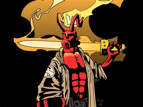 Hellboy And Apon His Brow A Crown Of Flames By Humanstallion97 On