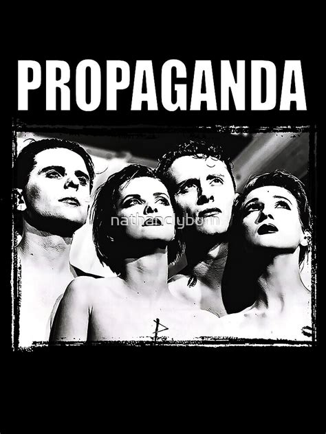 Propaganda Band Poster Poster For Sale By Nathanclyburn Redbubble