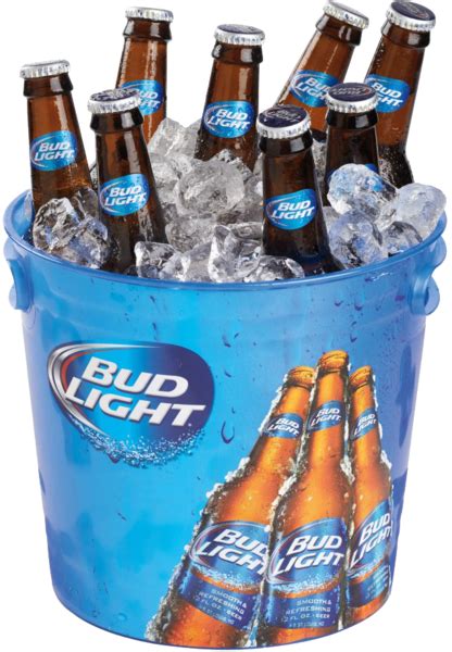 Bud Light In Bucket (PSD) | Official PSDs png image