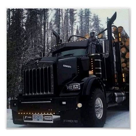Legendary Big Rigs Logging Trucks Poster Zazzle Big Trucks