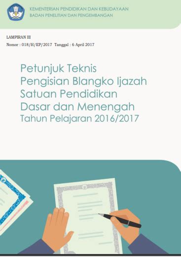 Download Juknis Pengisian Blangko Ijazah Jenjang Dikdasmen Tahun Ajaran