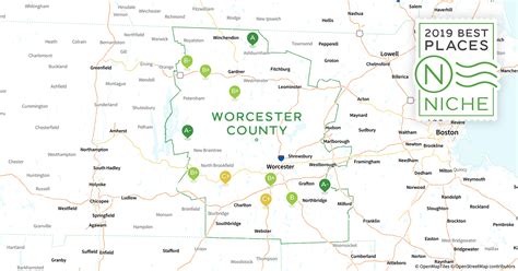 Map Of Worcester County Ma Maps Location Catalog Online
