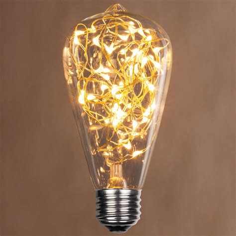 ST64 LEDimagine TM Fairy Light Bulb, Warm White - Yard Envy