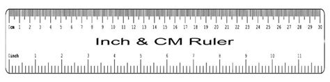 Printable Ruler Inches And Centimeters Actual Size Printable Ruler