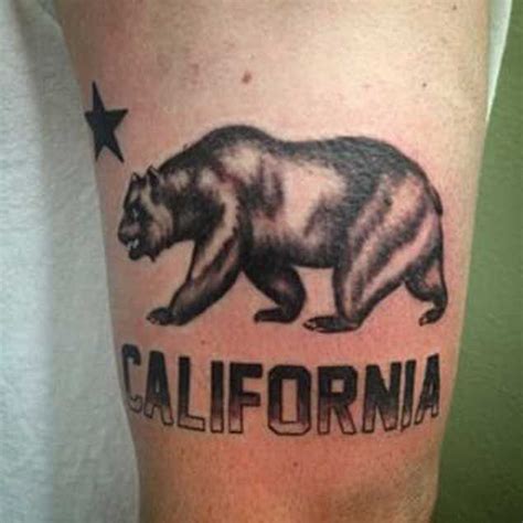 California State Flag Tattoo