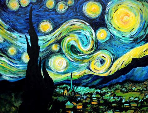 Acrylic Painting For Beginners The Starry Night Vincent Van Gogh Oil