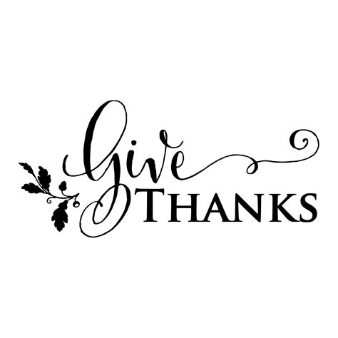 Collection Of Give Thanks Png Black And White Pluspng